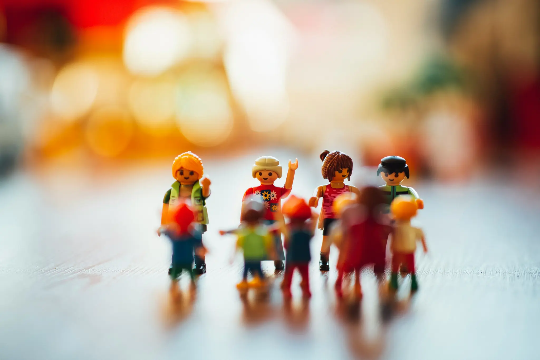 Eine Familienaufstellung mit Playmobil-Figuren